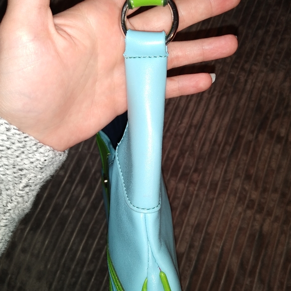 Vintage blue/green Tommy Hilfiger purse in good sh - Picture 3 of 10